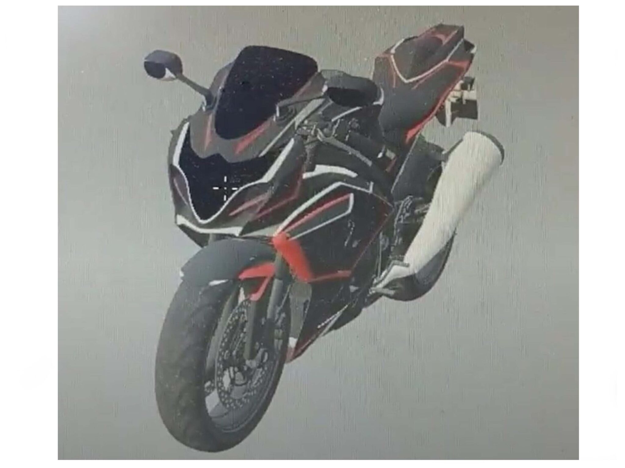 Conceptual motorbike paint design