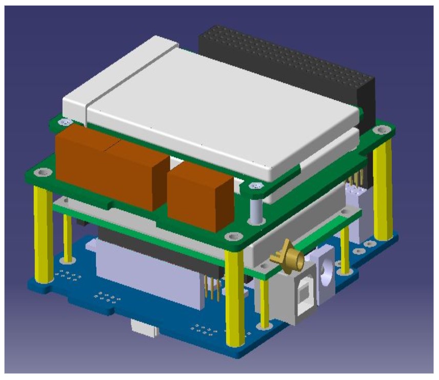 Subsystem layout and internal components