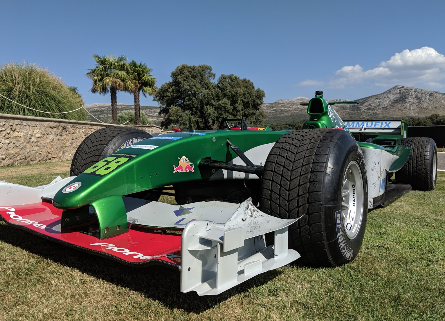 Camera mounted configuration before track session