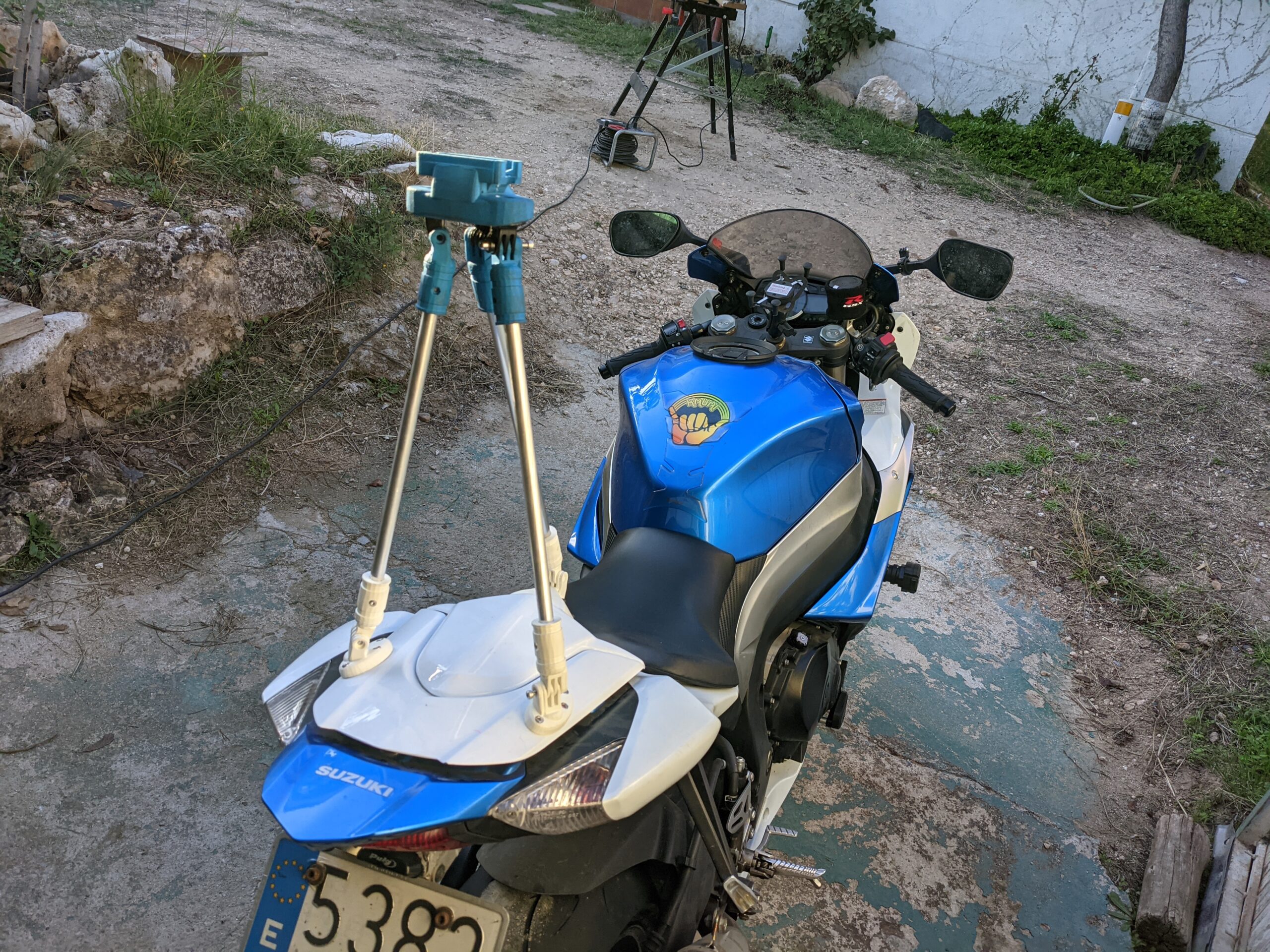 Mounted camera position and safety detachment concept