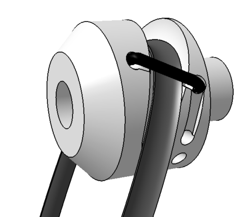 Axle anchoring detail and fastening mechanism